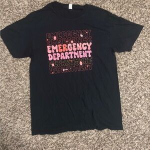 Emergency Department Graphic Tee Black Size M